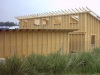 Holzrahmenbaukonstruktion